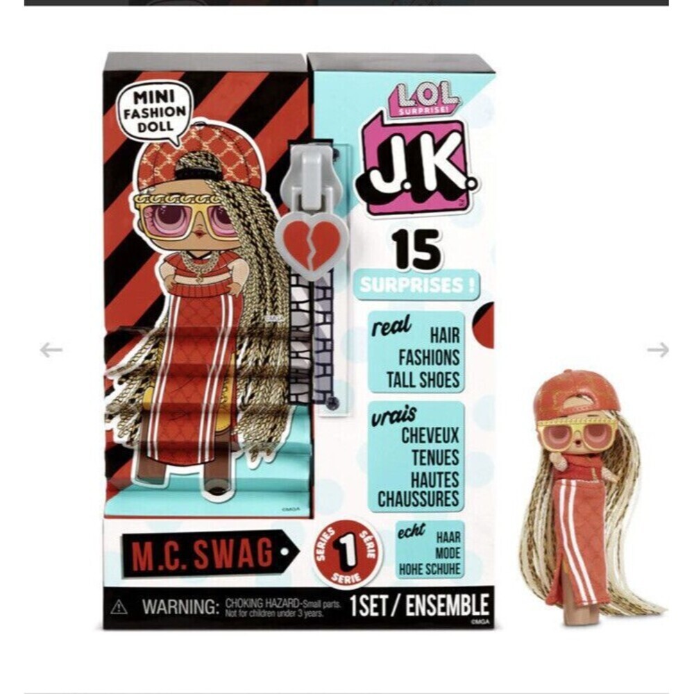 LOL Surprise JK Mini Fashion Doll Series 1 M.C. SWAG with 15 Surprises Brand NEW